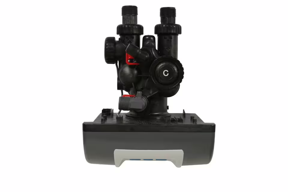 Dedurizator apa EWS 25 L Expert - Clack SUA - Cabinet - volumetric, ora de regenerare setabila, CADOU : Filtru sediment + Tester Duritate