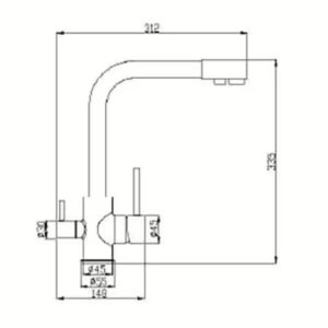 Baterie cu 3 Cai - NEGRU