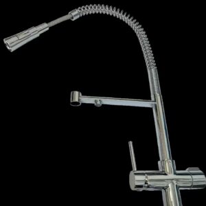 Baterie cu 3 Cai + Dus cu Arc - CROM